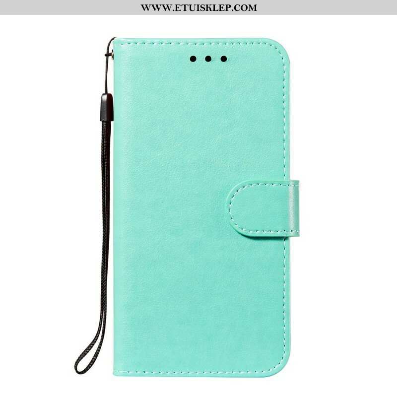 Etui Folio do Samsung Galaxy S21 FE z Łańcuch Solid Color Series Strappy